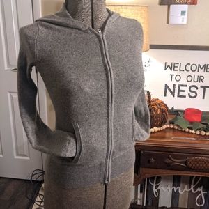 JCrew 100% Cashmere hoodie size XS